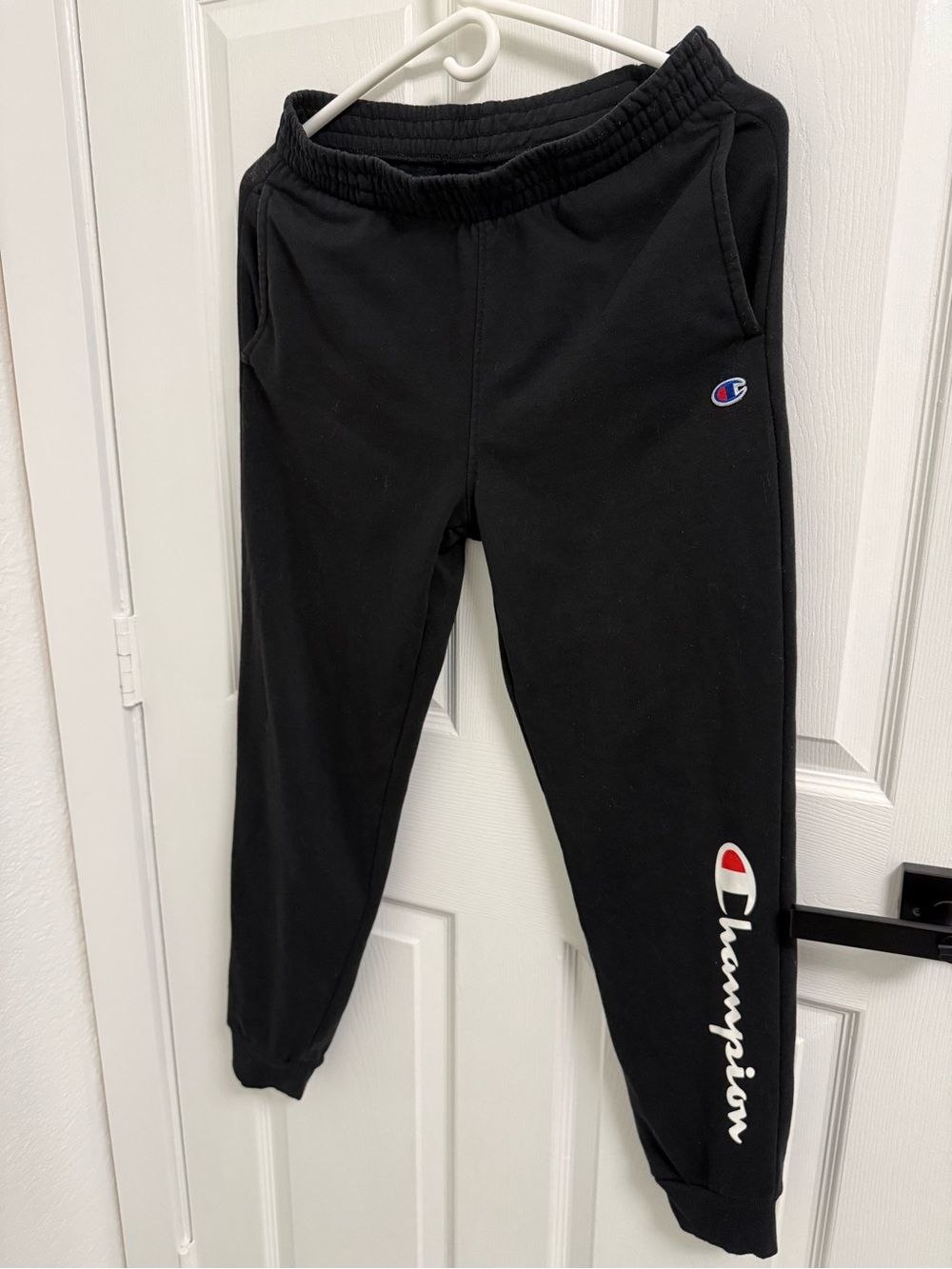 Champion Black Logo Sweat Joggers for Kids
